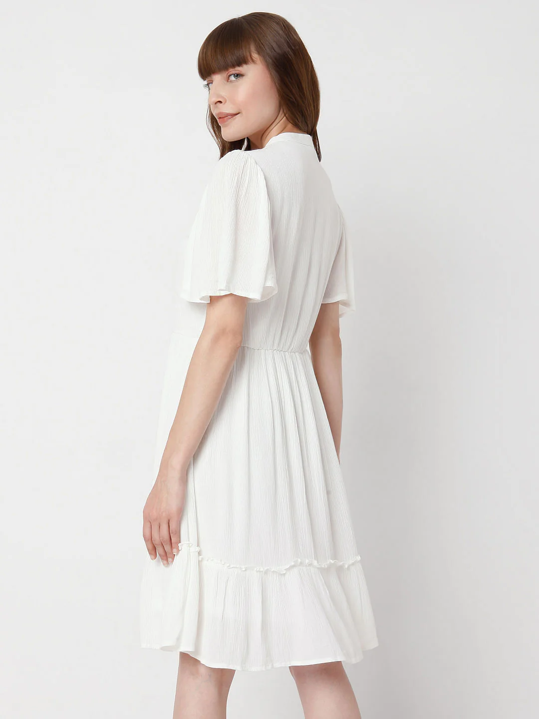 White Embroidered Dress - Image 4