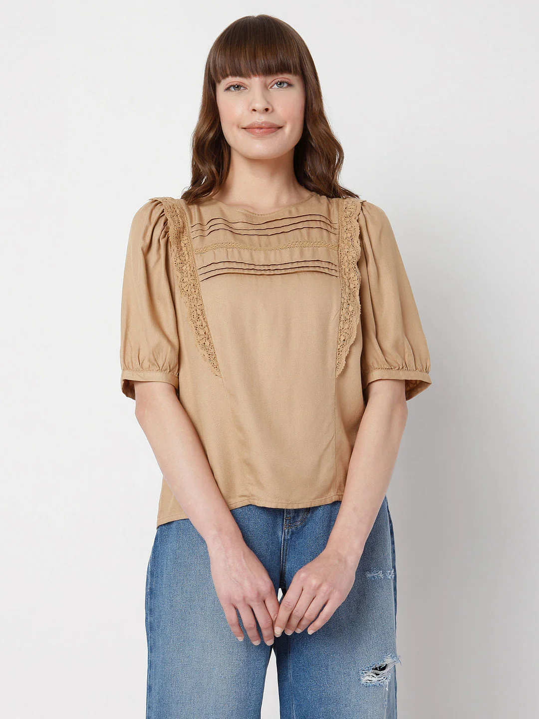 Brown Lace Top - Image 2