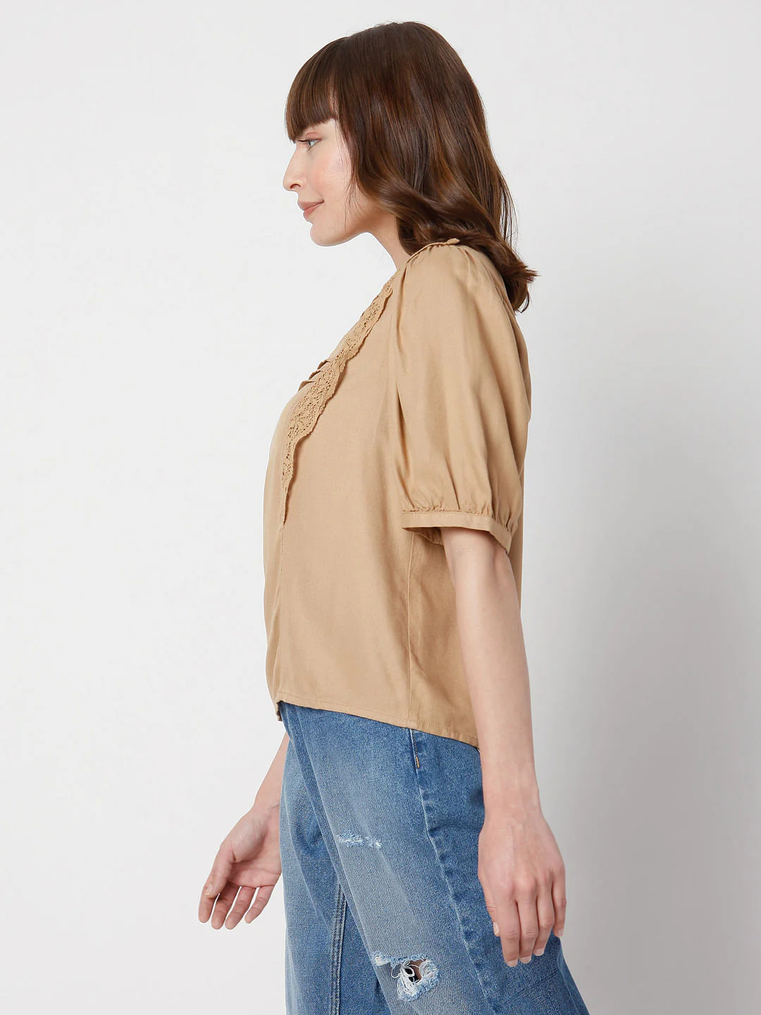 Brown Lace Top - Image 3