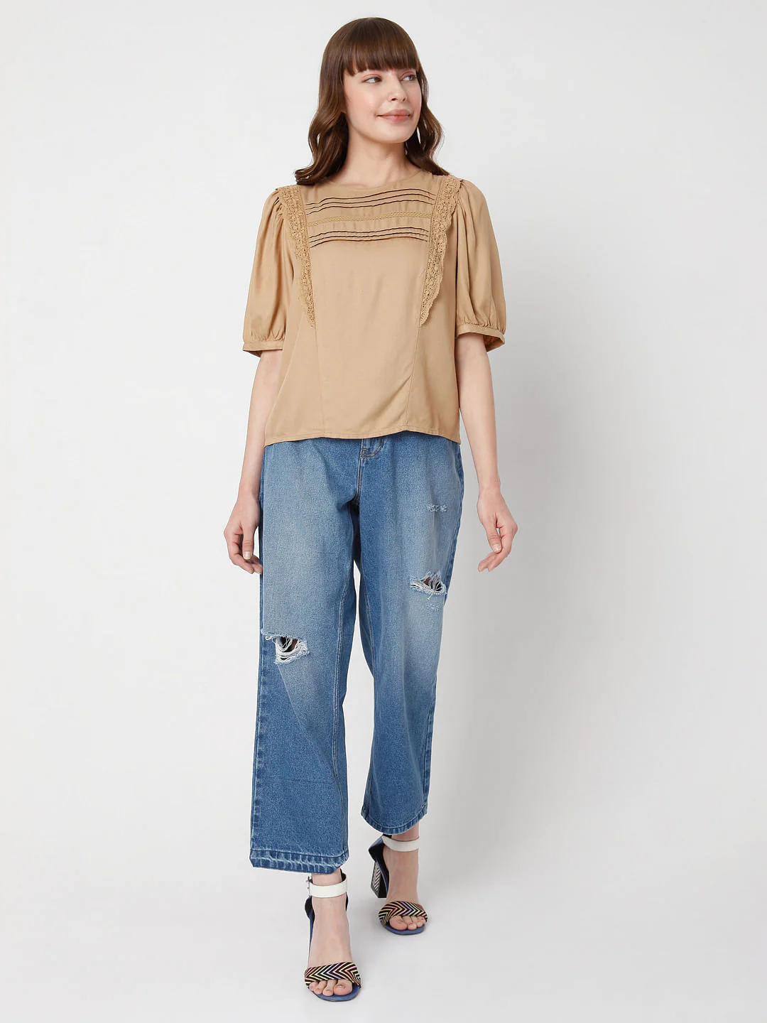 Brown Lace Top - Image 5