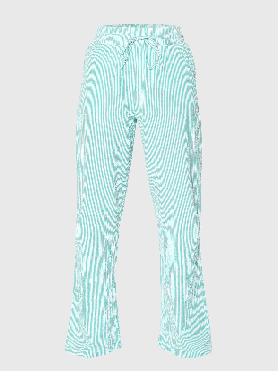Green Striped Co-Ord Set Pants - Image 7