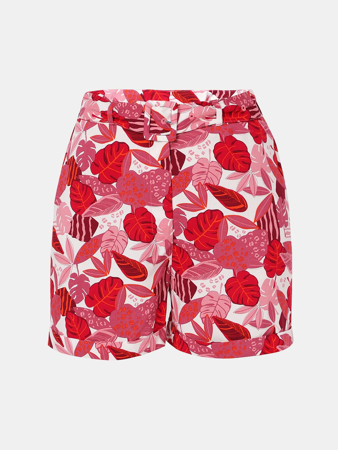 Pink High Rise Printed Co-Ord Shorts - Image 7