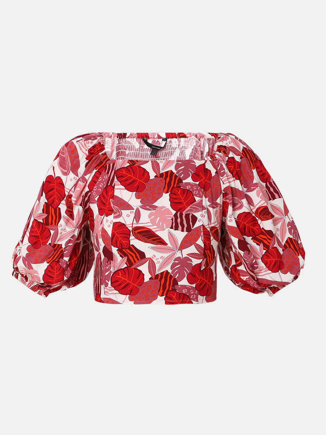 Pink Tropical Print Co-Ord Set Crop Top - Image 7