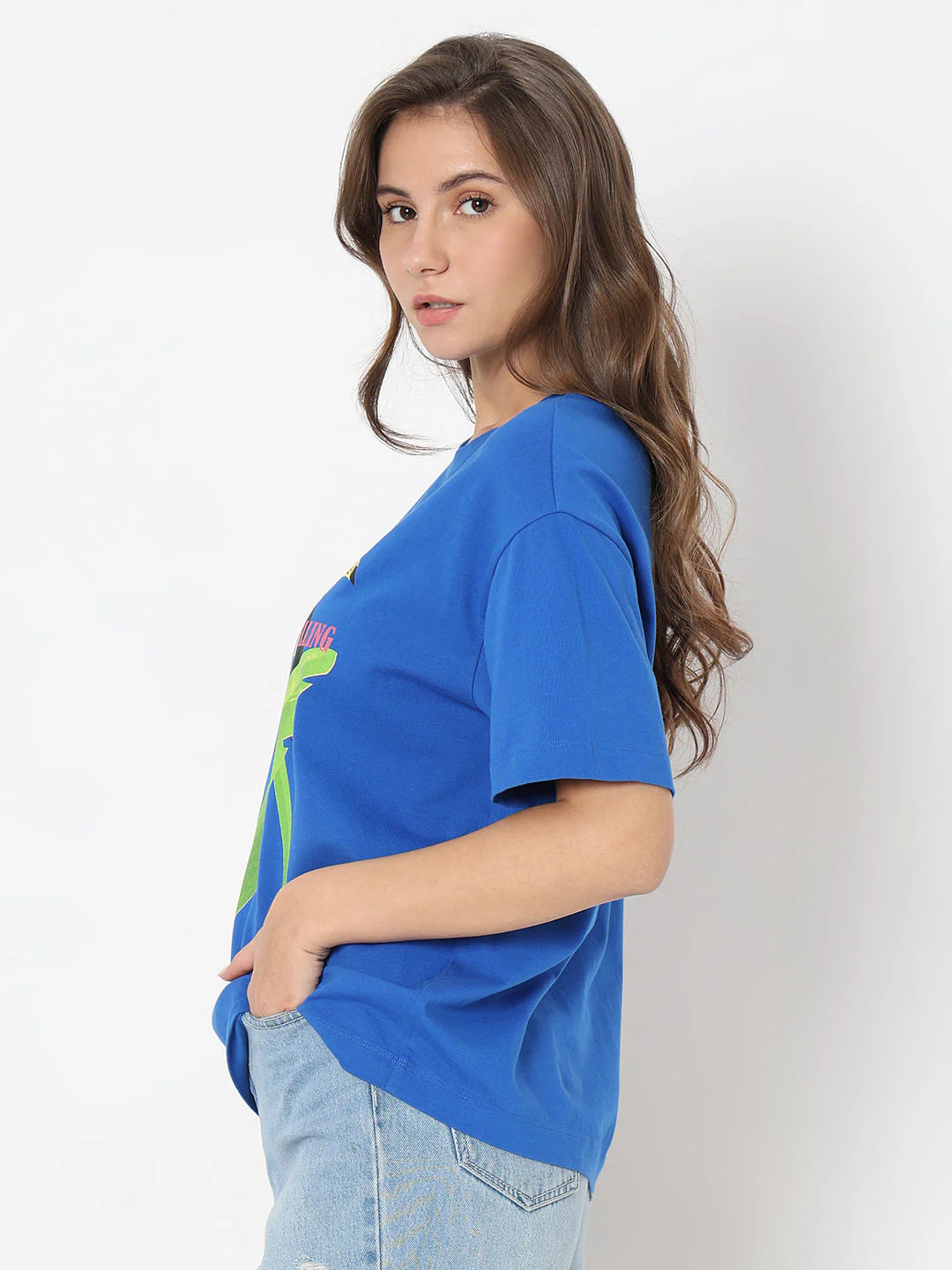 Blue Graphic Print T-Shirt - Image 3