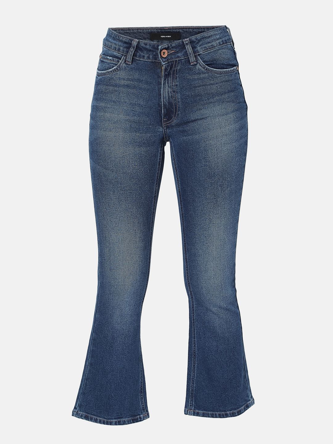 Blue Mid Rise Petra Bootcut Jeans - Image 7