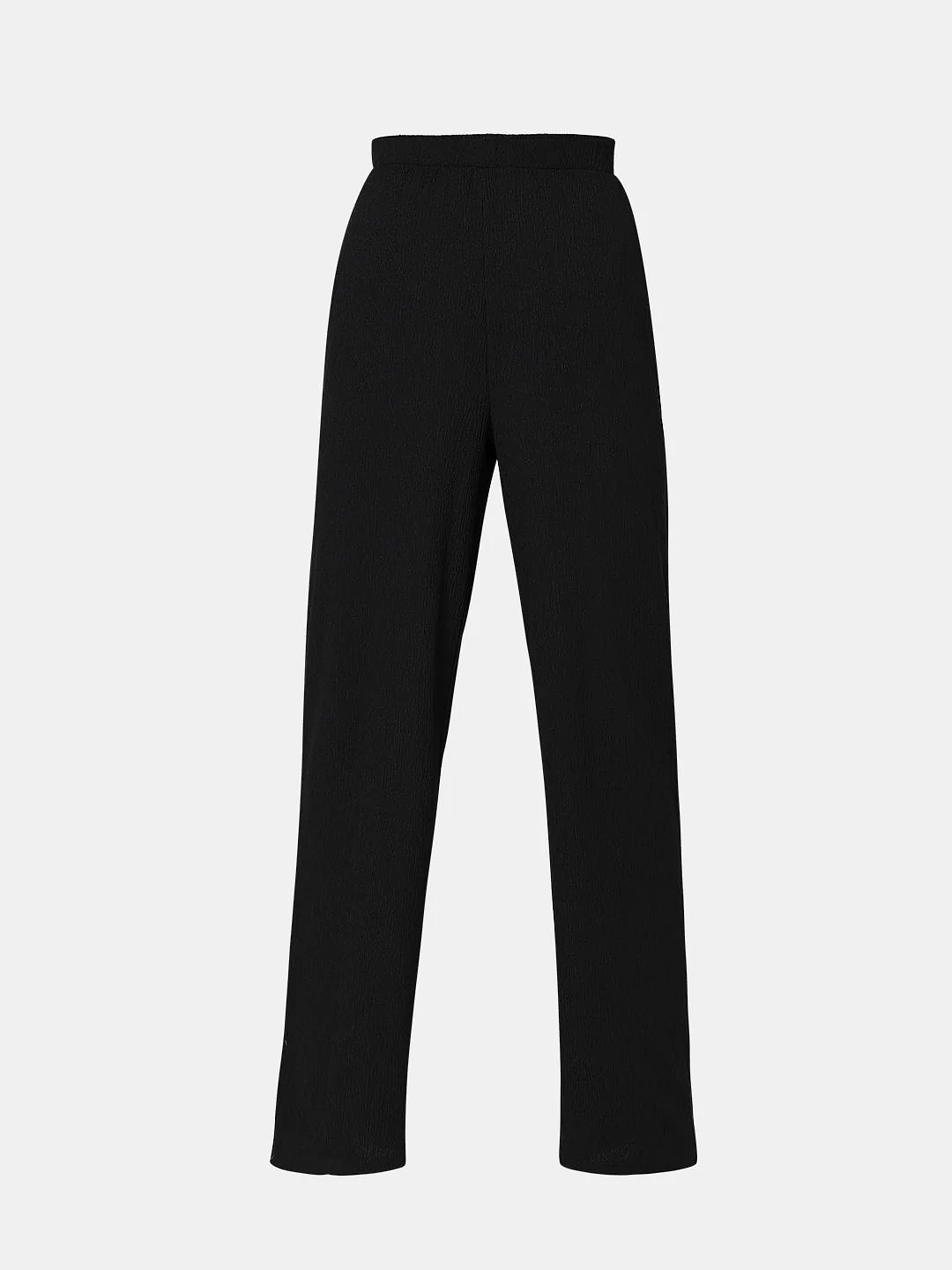 Black High Rise Wide Leg Pants - Image 7
