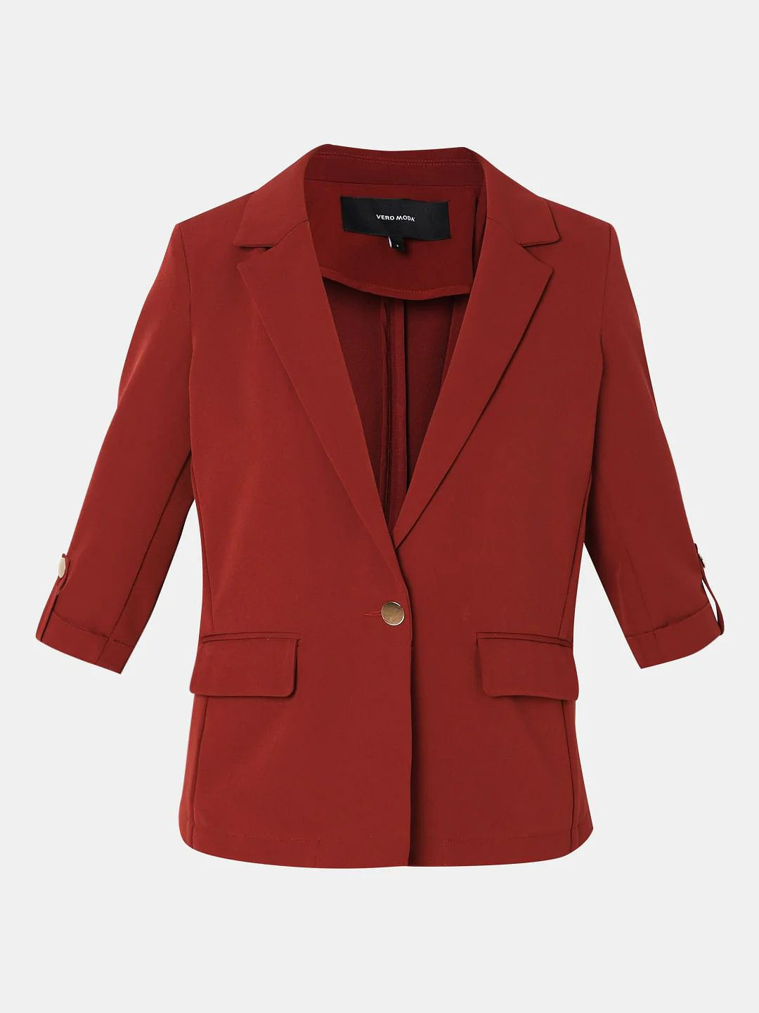 Brick Red Co-Ord Set Blazer - Image 7