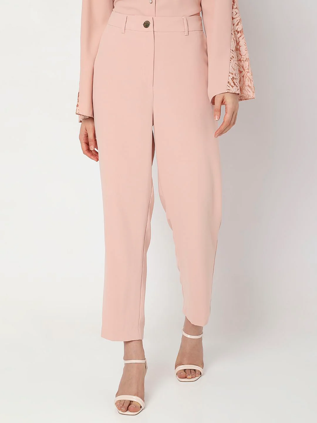 Pink High Waist Co-Ord Set Pants - Image 2