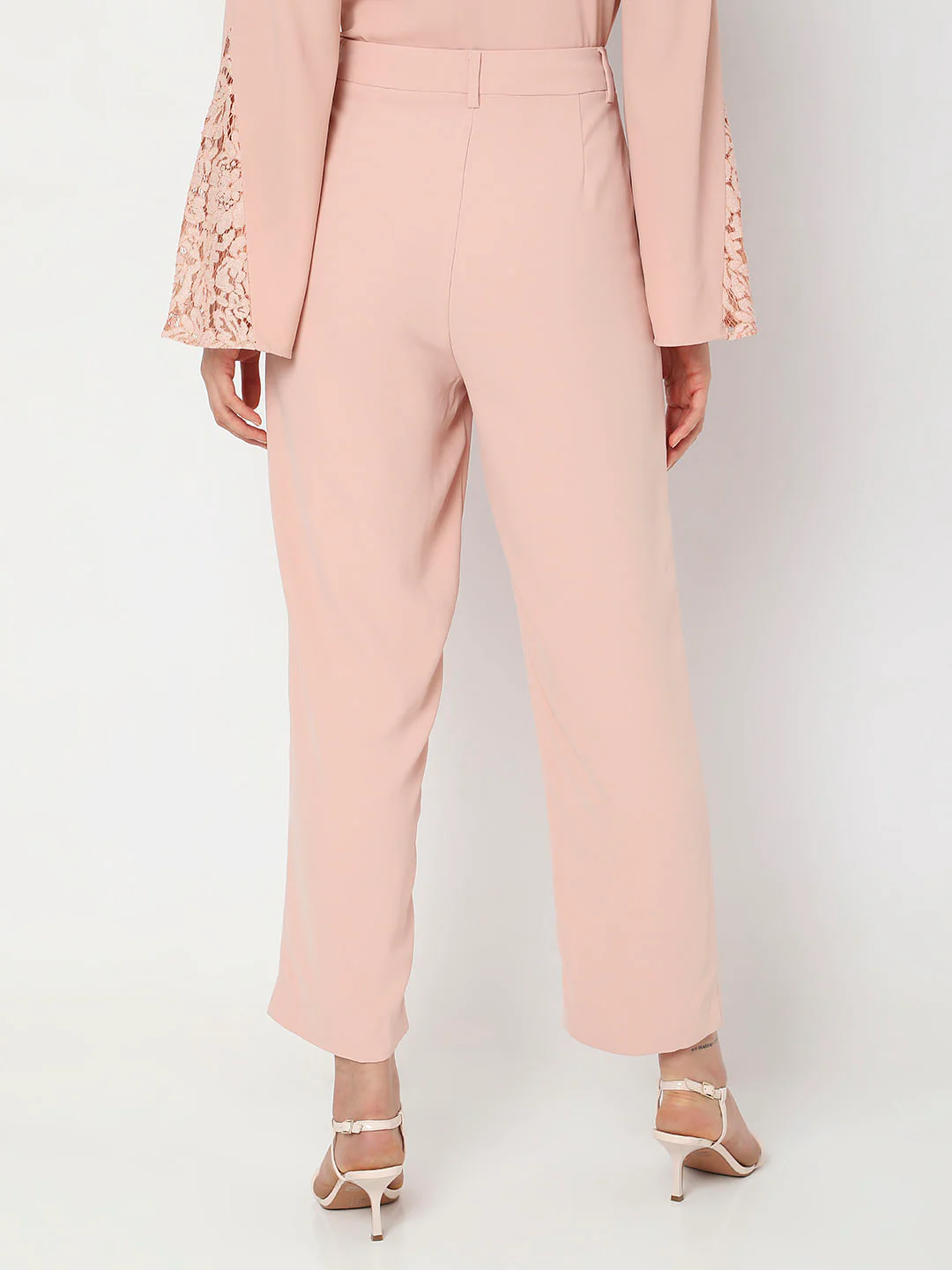 Pink High Waist Co-Ord Set Pants - Image 4