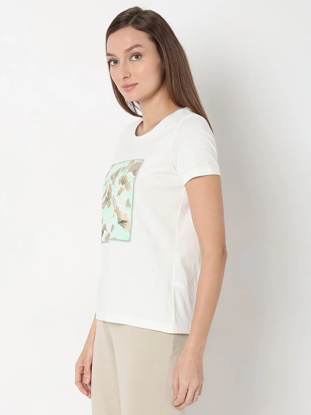 White Graphic Print T-Shirt - Image 3