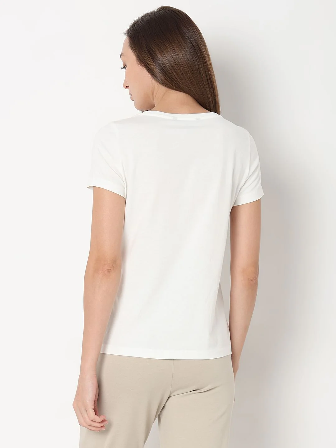 White Graphic Print T-Shirt - Image 4