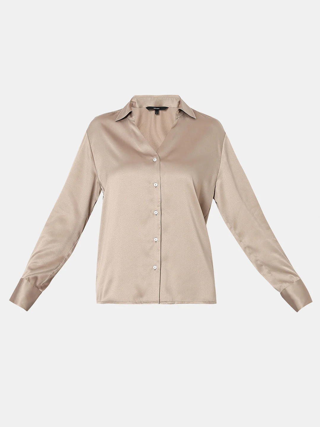 Light Brown Satin Shirt - Image 7