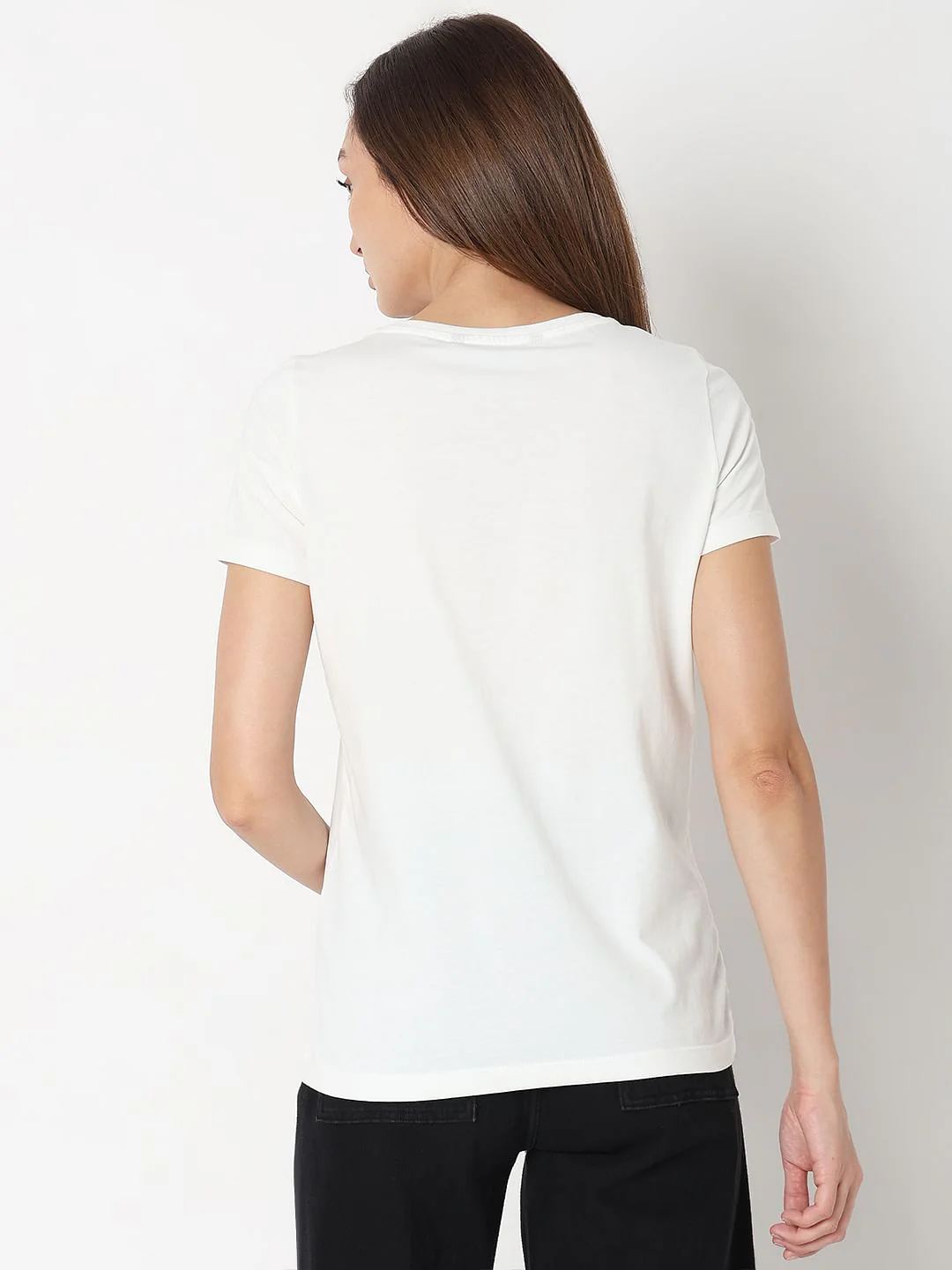 White Graphic Print T-Shirt - Image 4