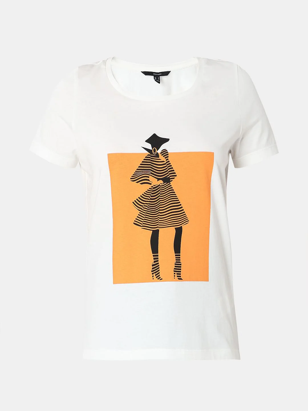 White Graphic Print T-Shirt - Image 7
