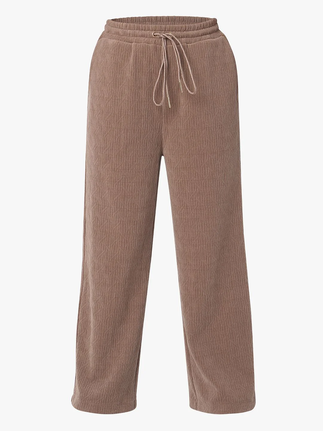 Brown Corduroy Co-Ord Set Sweatpants - Image 7