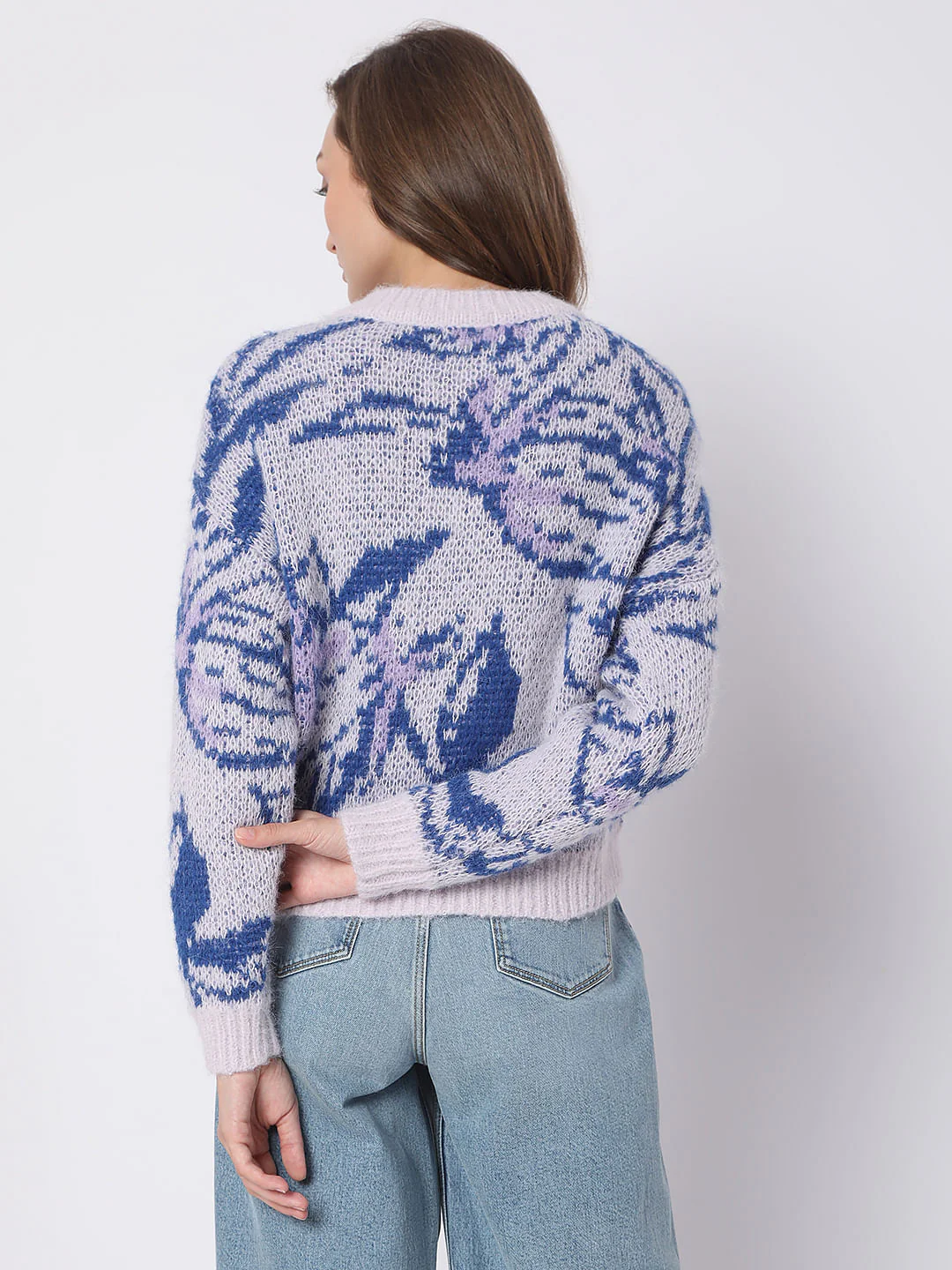 Purple Yarn Dyed Pullover - Image 4