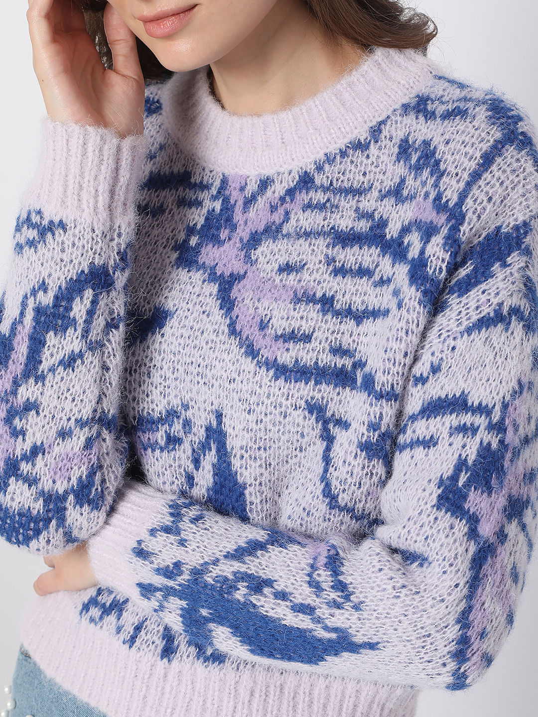 Purple Yarn Dyed Pullover - Image 6