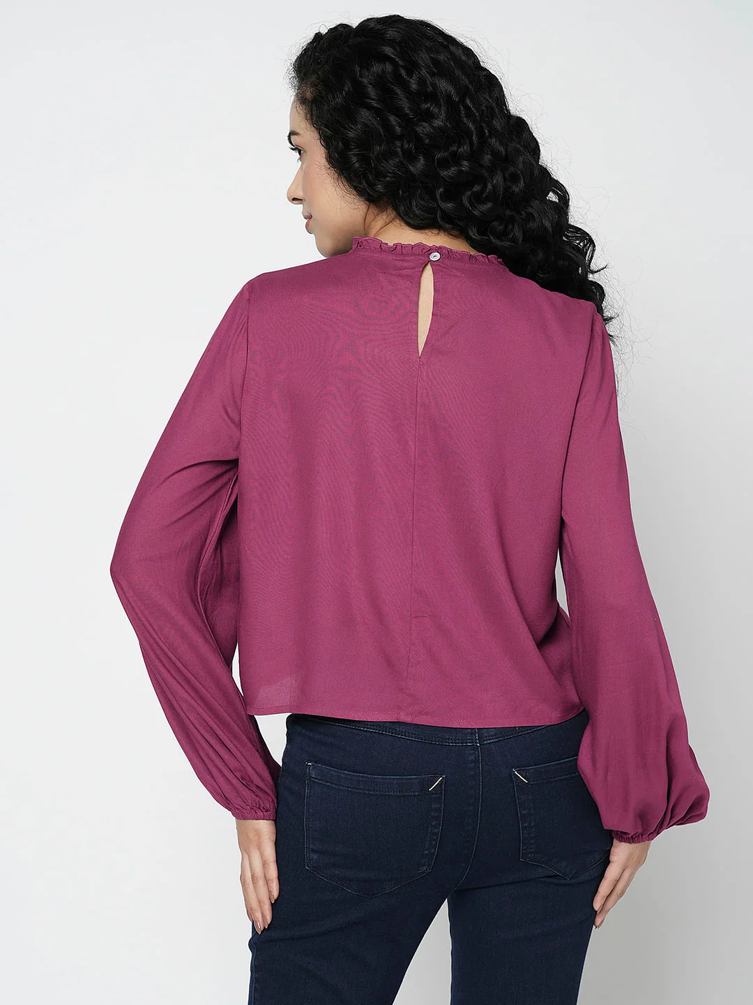 I.Scenery By Vero Moda Pink Full Sleeves Top - Image 4