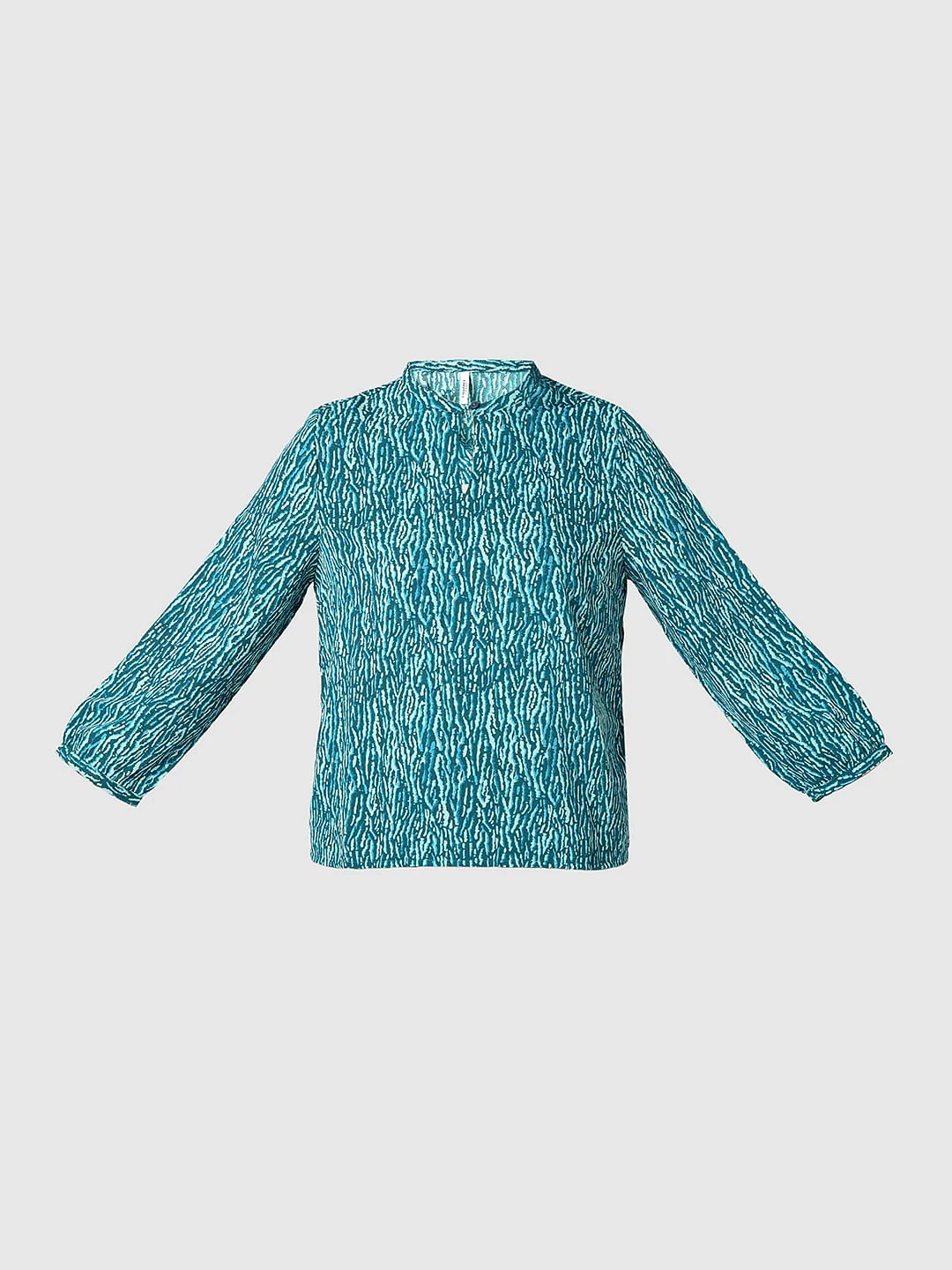 I.Scenery By Vero Moda Green Printed Top - Image 7