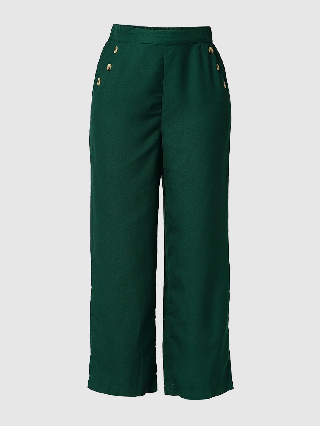 I.Scenery By Vero Moda Green High Rise Pants - Image 7