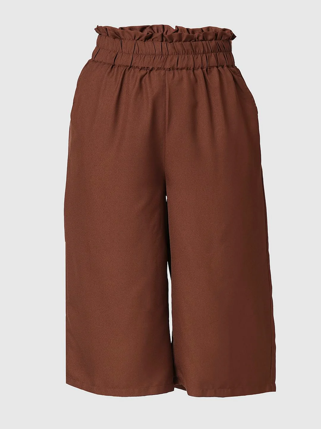 I.Scenery By Vero Moda Brown Slip On Culottes - Image 7