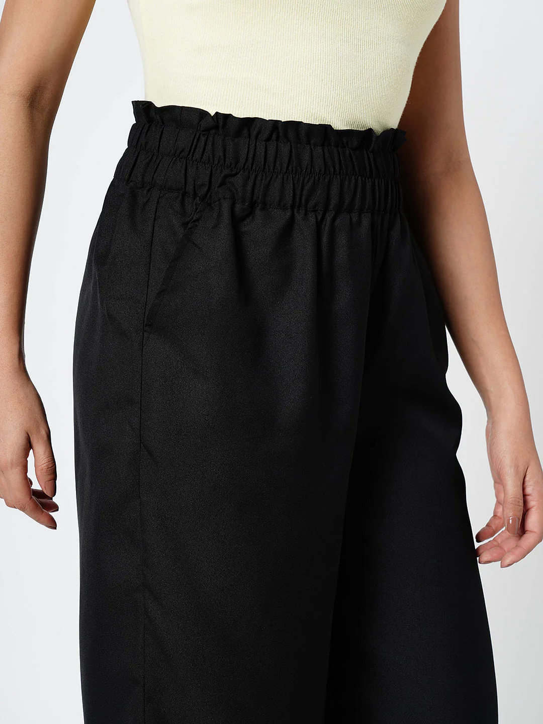 I.Scenery By Vero Moda Black High Rise Culottes - Image 6