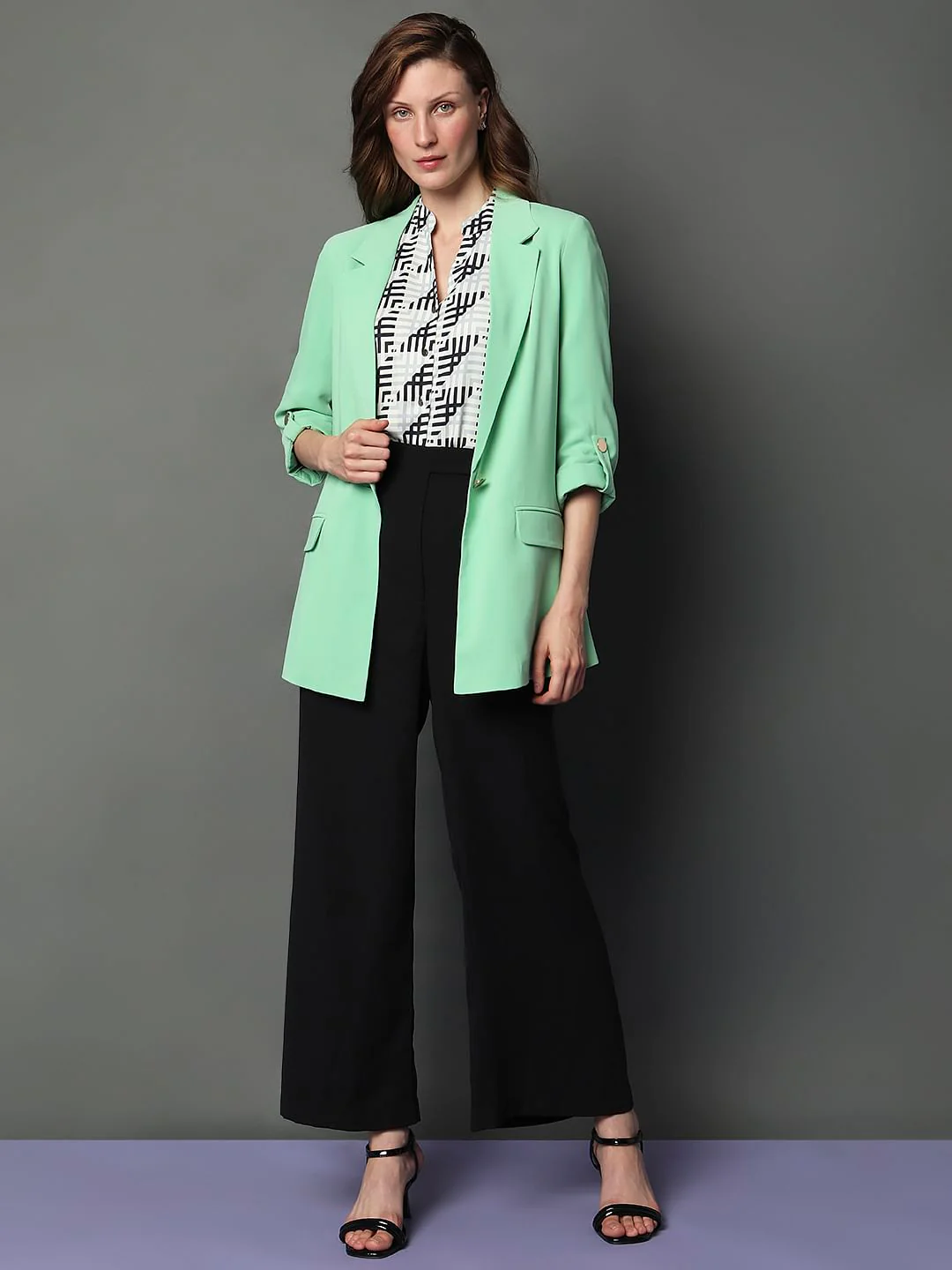 Light Green Semi-Formal Blazer - Image 5