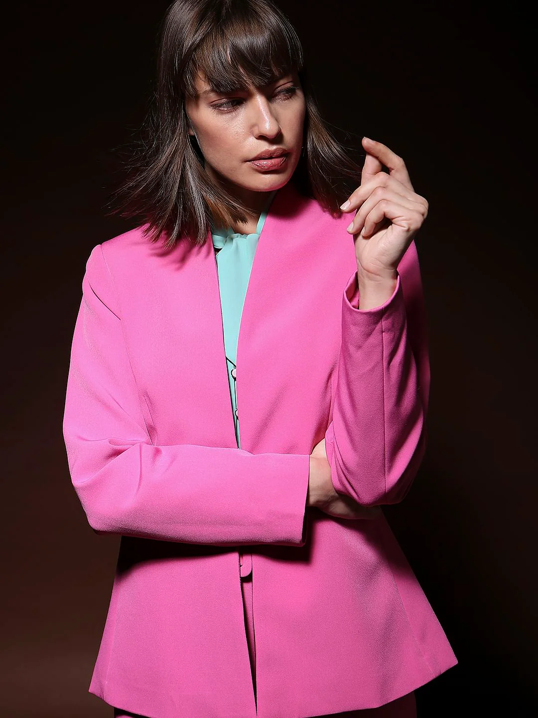 Pink Tailored Co-Ord Set Blazer