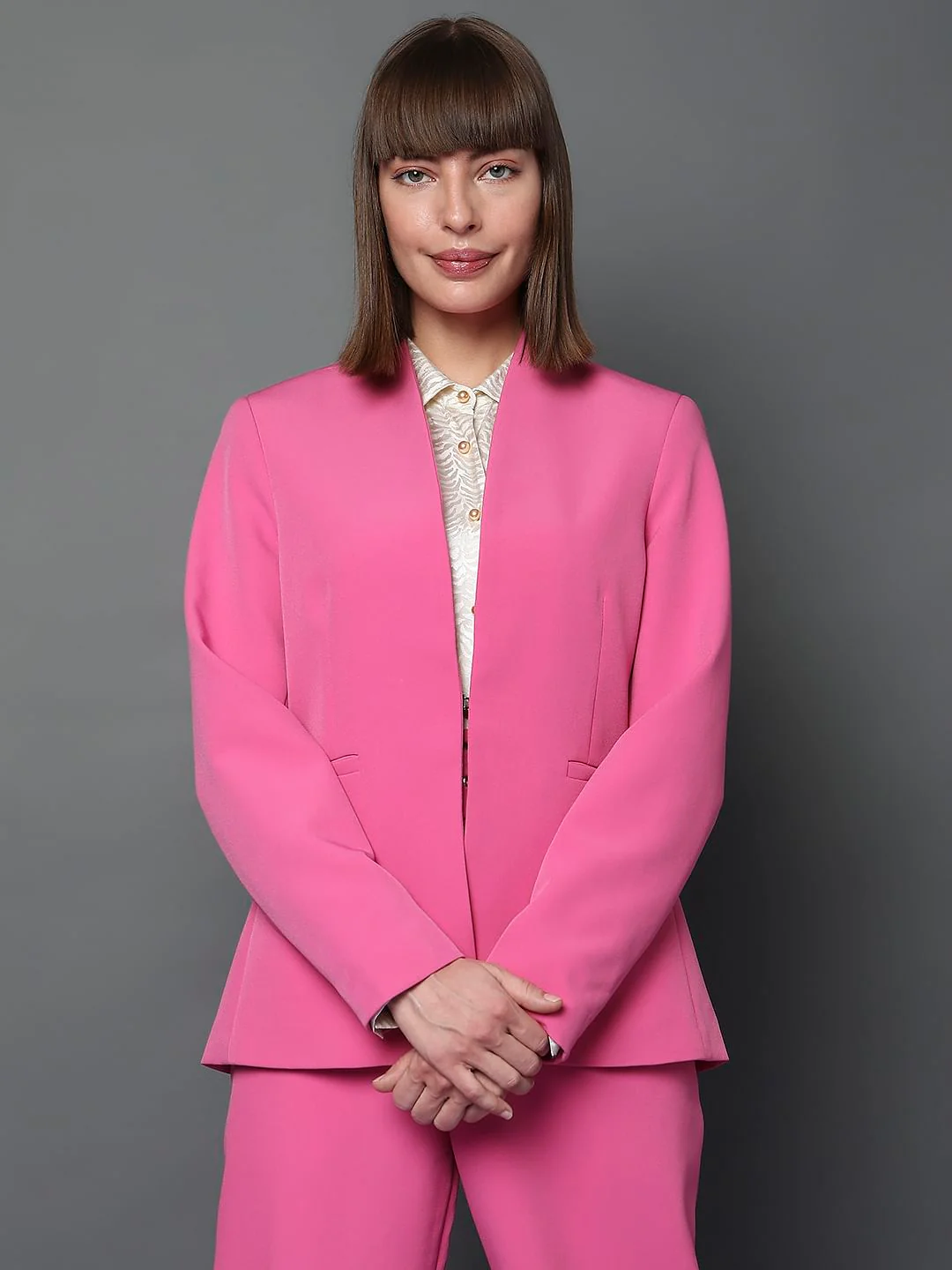 Pink Tailored Co-Ord Set Blazer - Image 2