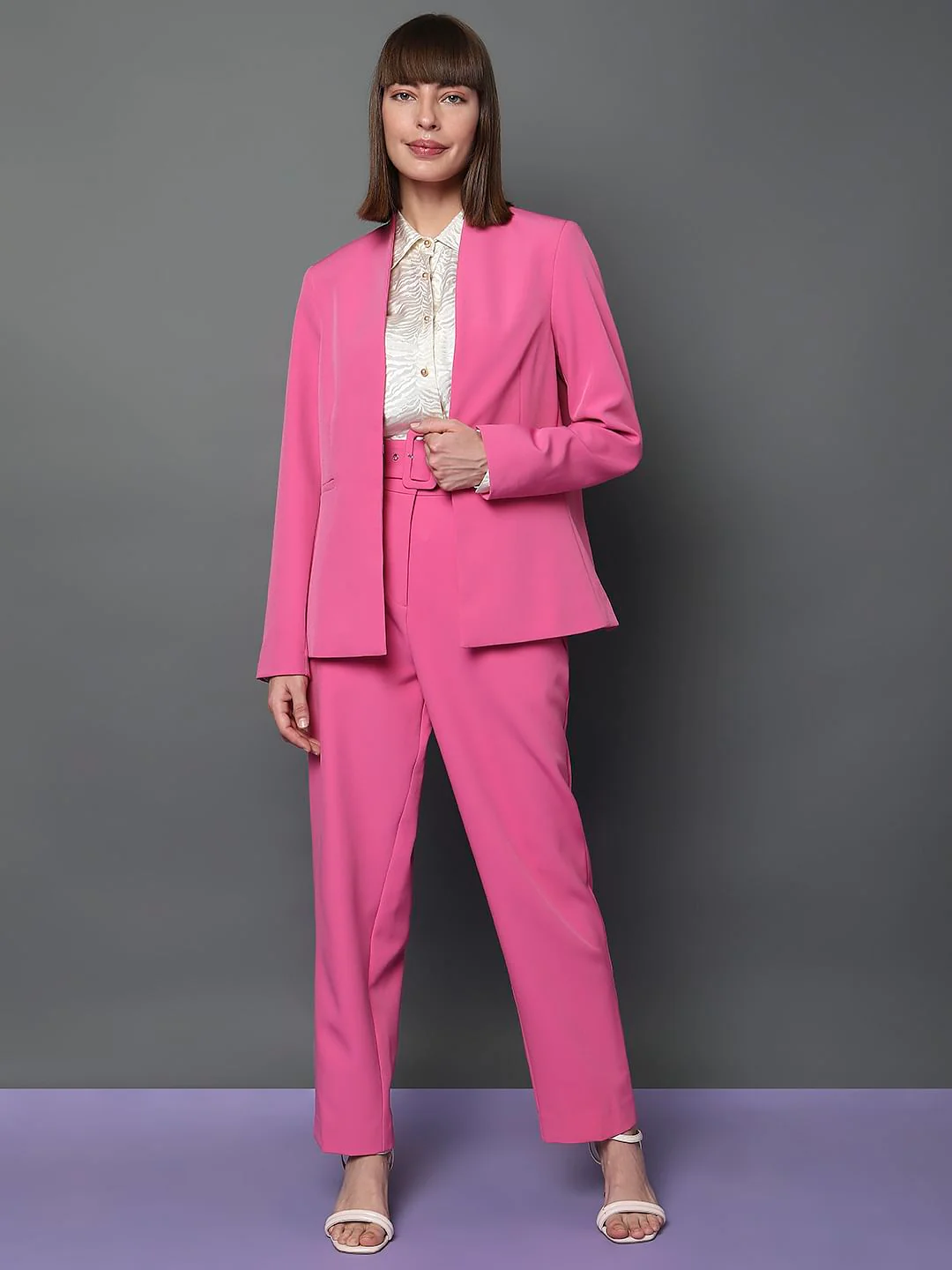 Pink Tailored Co-Ord Set Blazer - Image 5