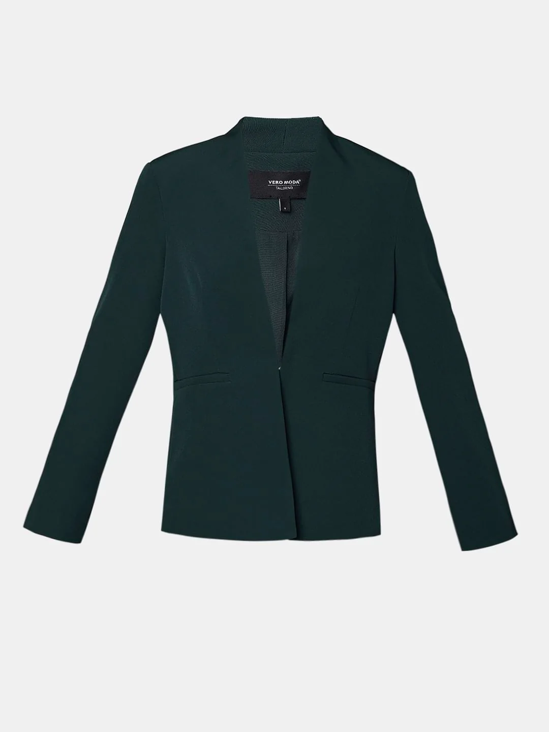 Green Front Open Co-Ord Set Blazer - Image 6