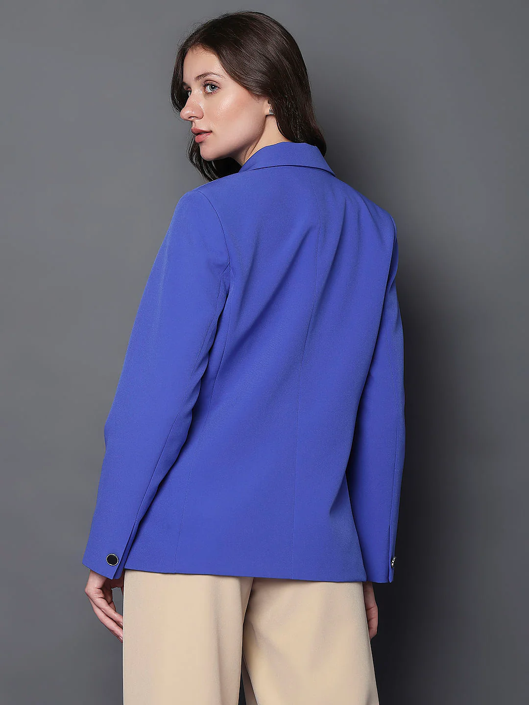 Blue Double Breasted Blazer - Image 4