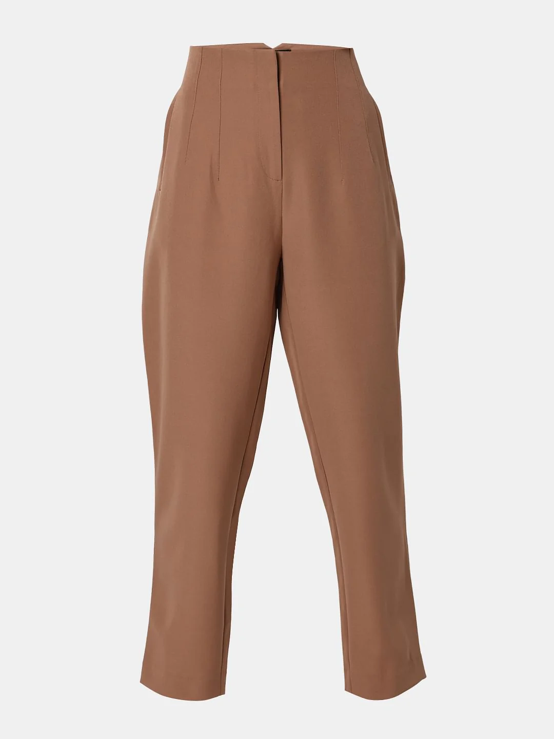 Beige High Rise Straight Fit Co-Ord Set Pants - Image 7