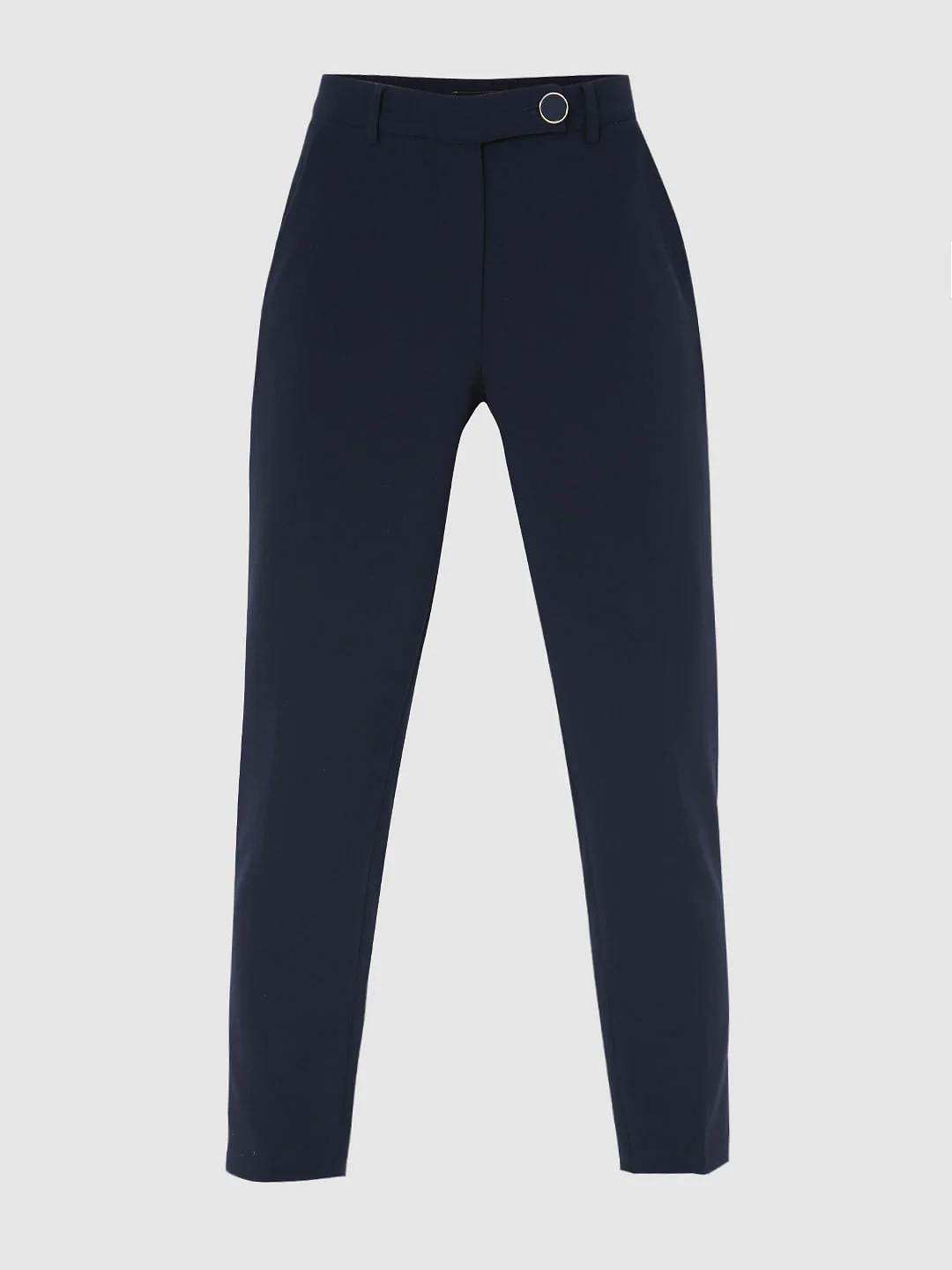 Navy Blue High Rise Tapered Pants - Image 7
