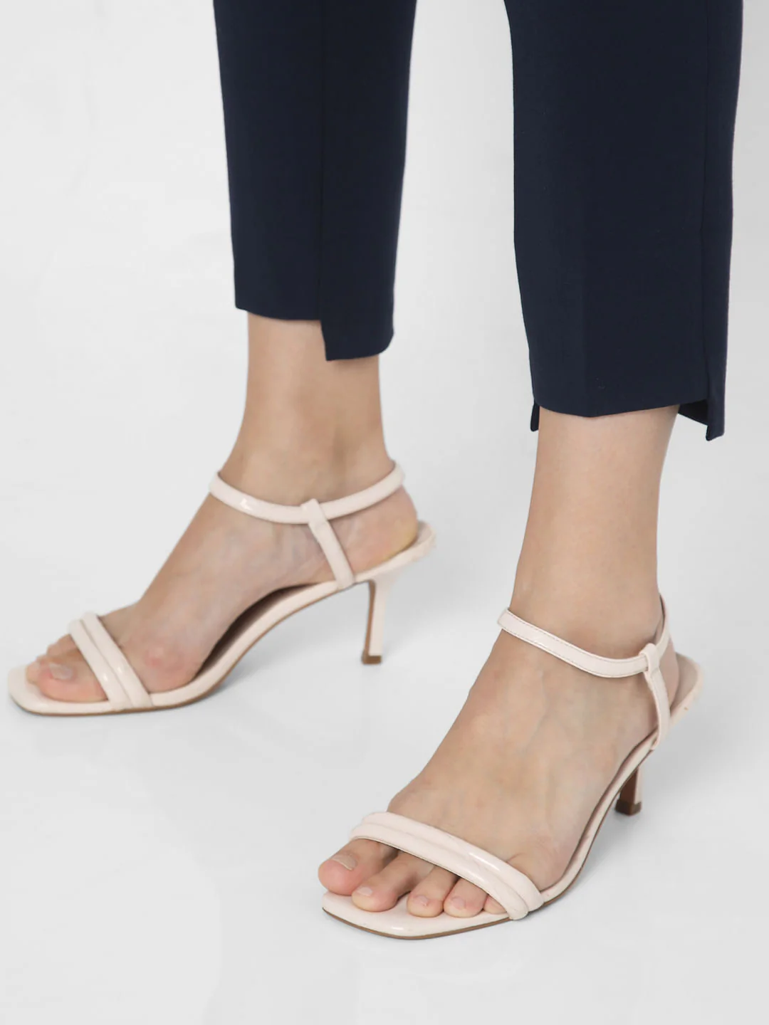 Navy Blue High Rise Tapered Pants - Image 9