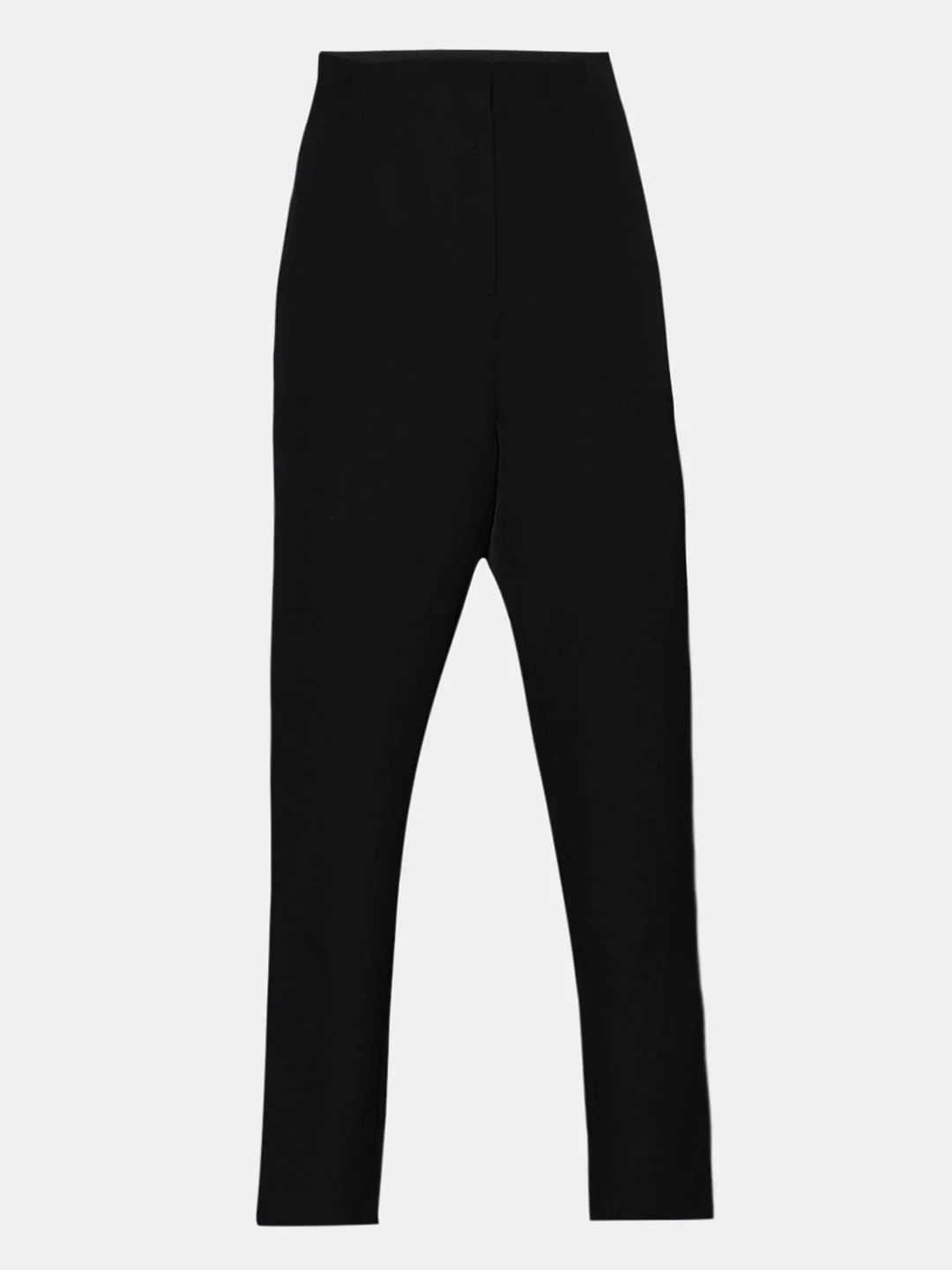 Black High Rise Slim Fit Pants - Image 6