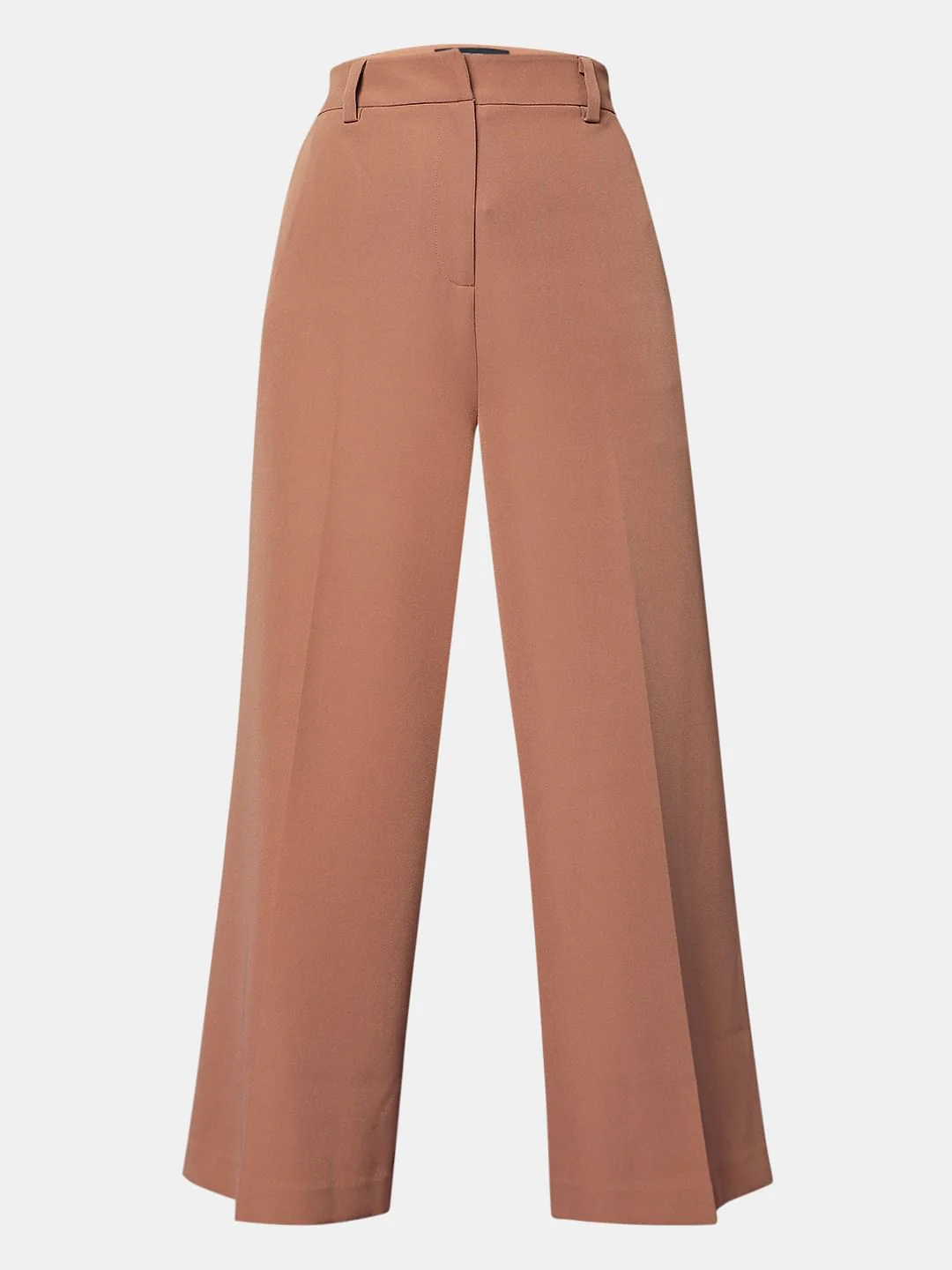 Brown High Rise Wide Leg Pants - Image 7