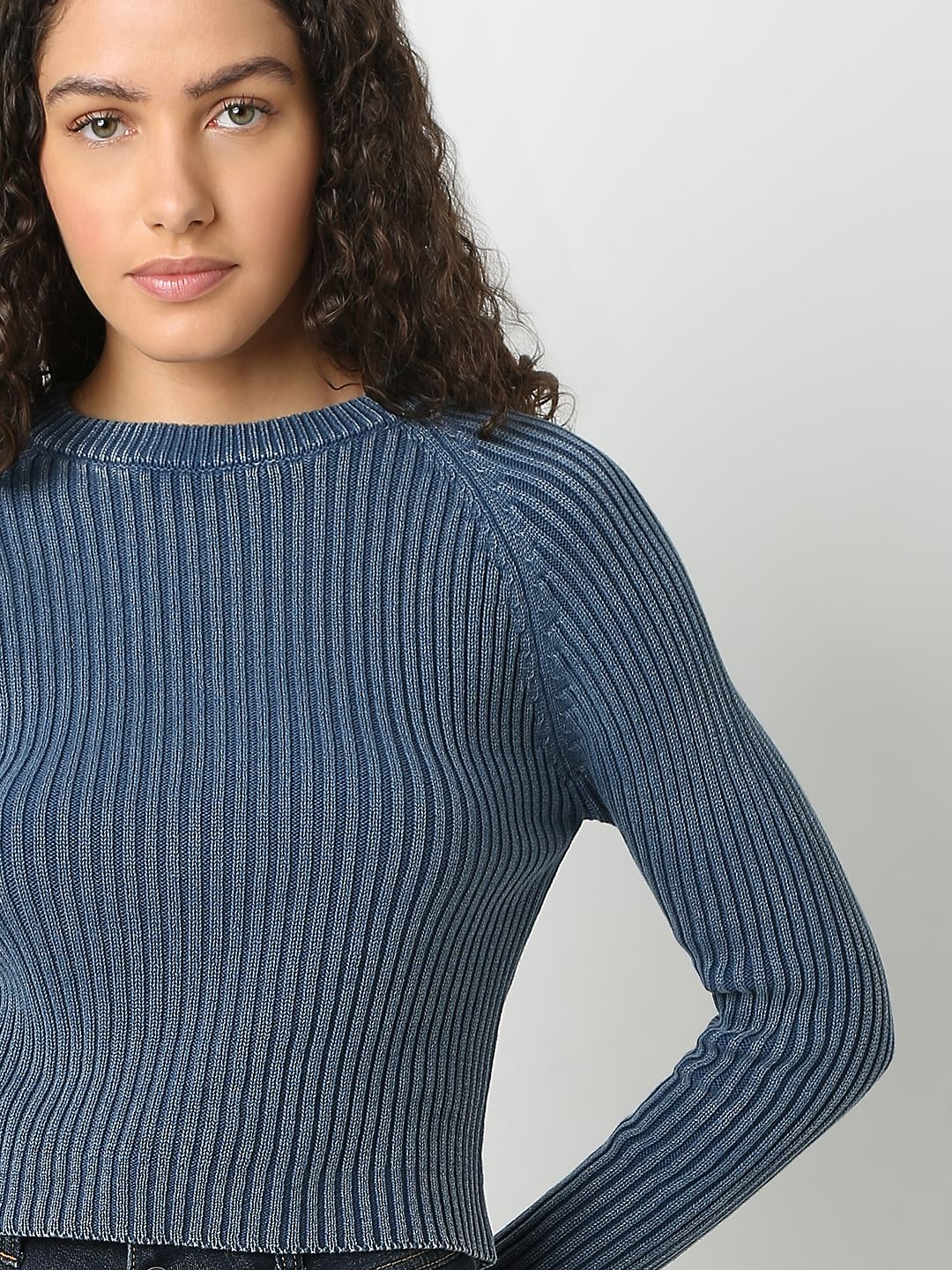 Dark Blue O-Neck Pullover - Image 6