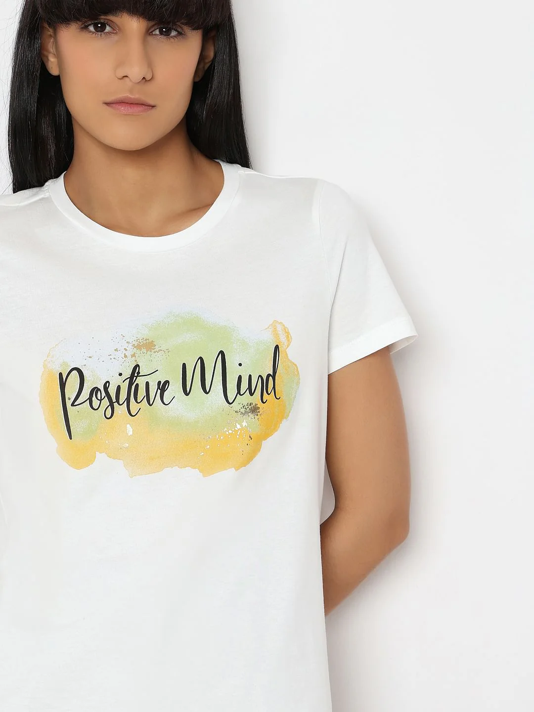 White Printed Organic Cotton T-Shirt - Image 6