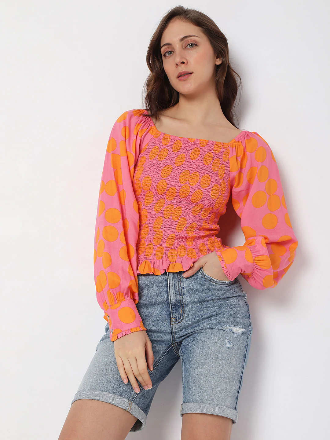 Pink Polka Dot Top - Image 2