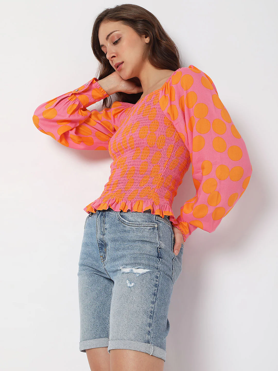 Pink Polka Dot Top - Image 3