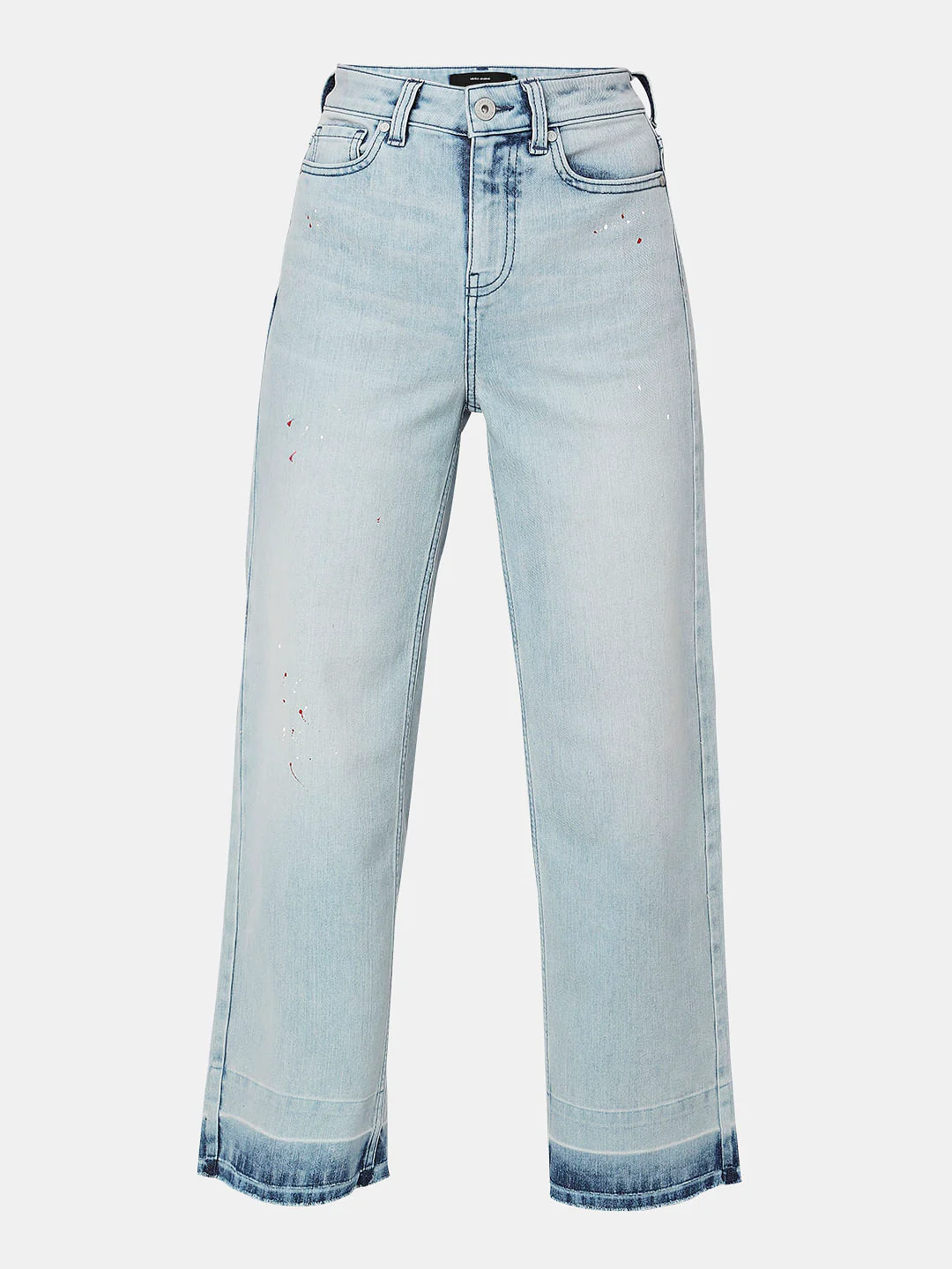 Blue High Rise Washed Jade Straight Fit Jeans - Image 7