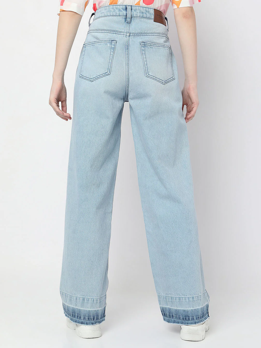 Blue High Rise Jade Straight Fit Jeans - Image 4