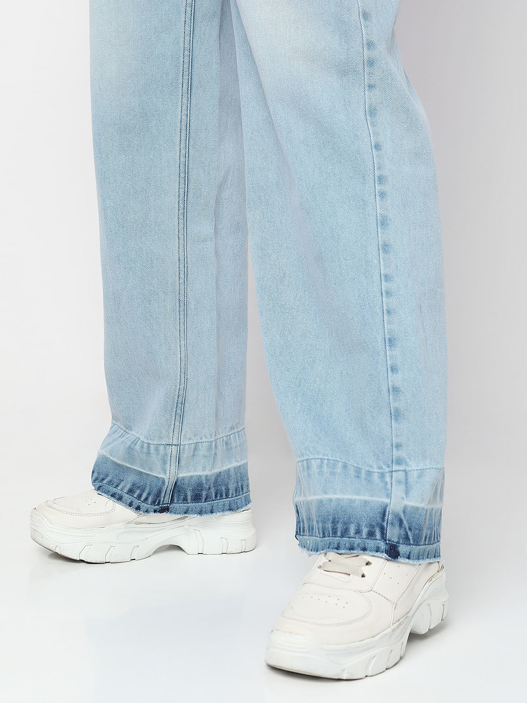 Blue High Rise Jade Straight Fit Jeans - Image 8