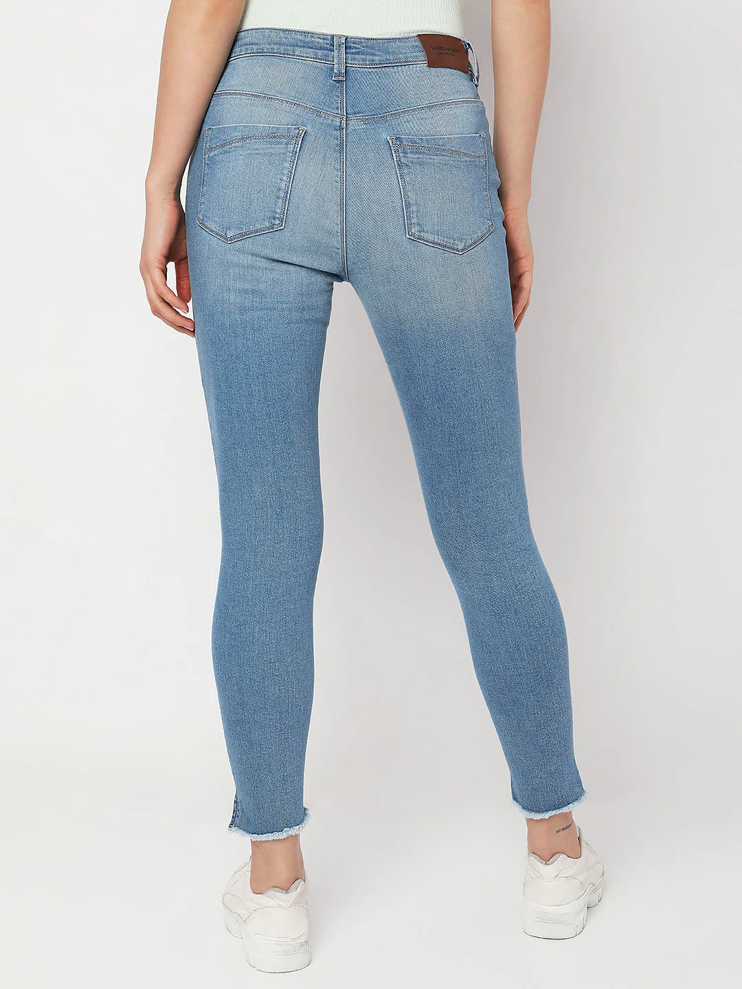 Light Blue High Rise Wendy Skinny Fit Jeans - Image 4