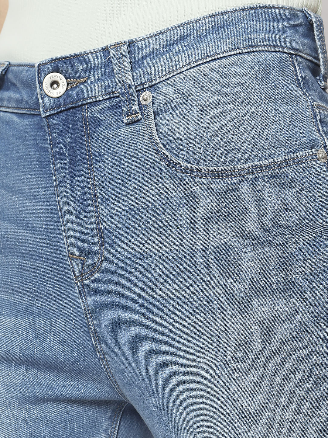 Light Blue High Rise Wendy Skinny Fit Jeans - Image 8