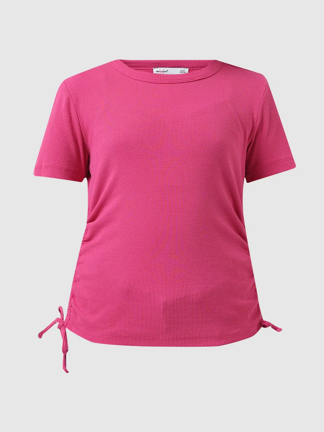 Girl Fuchsia Ribbed Top - Image 7