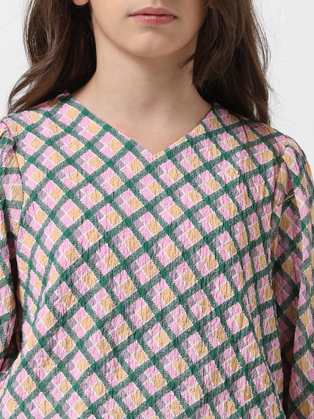 Girl Multi-Coloured Printed Top - Image 4