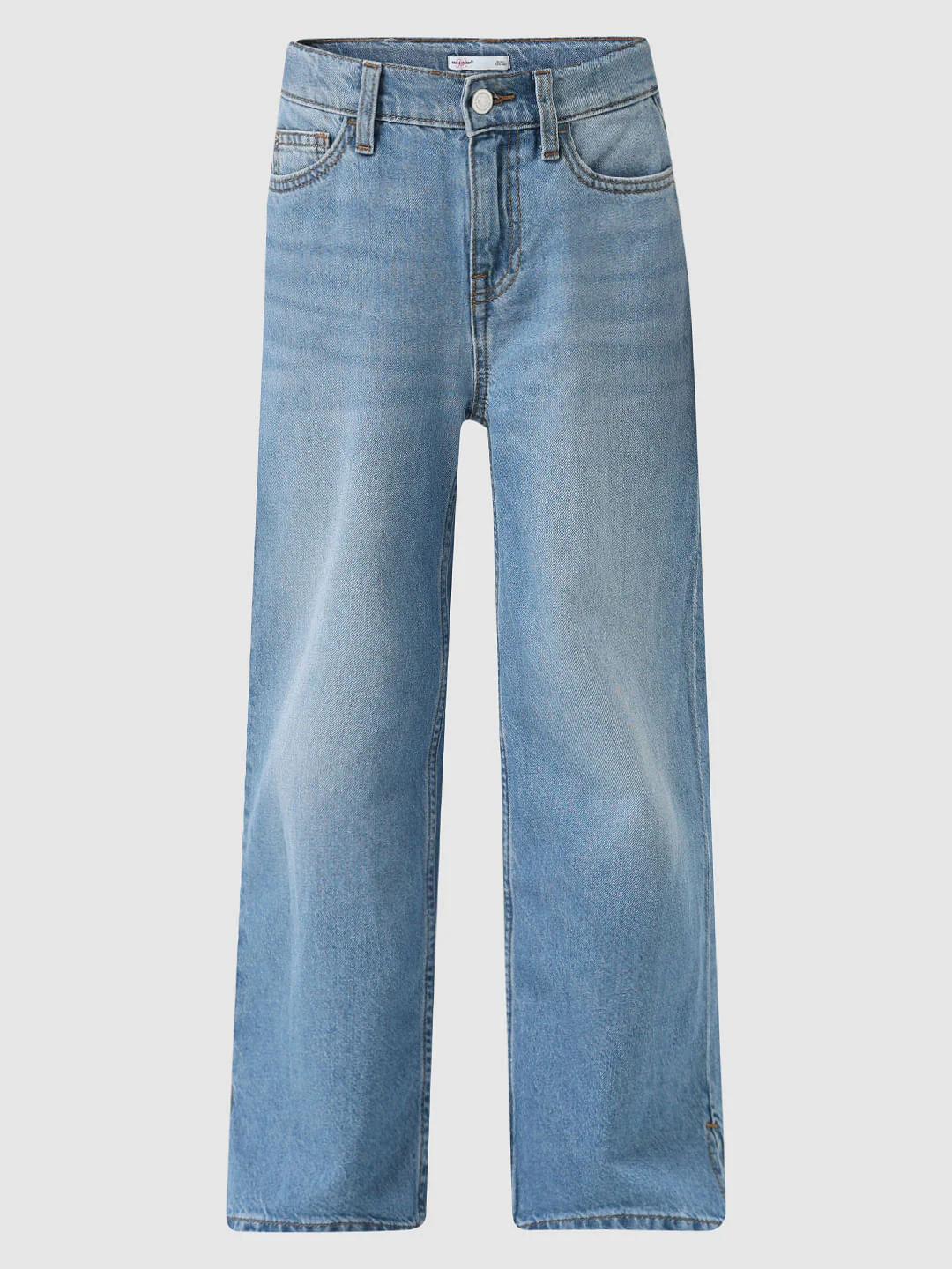 Girl Blue High Rise Wide Leg Jeans - Image 6