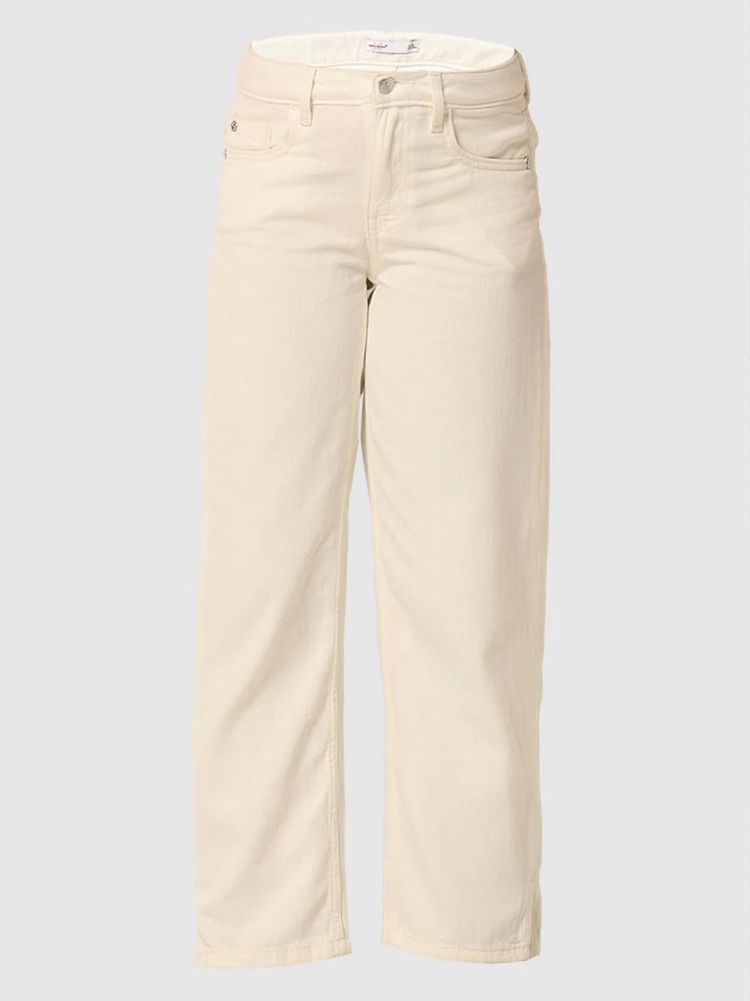 Girls White Wide Leg Jeans - Image 5